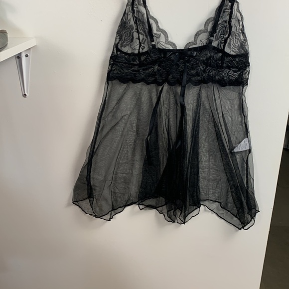 Black baby doll with Thong. New in Bag - Picture 4 of 4